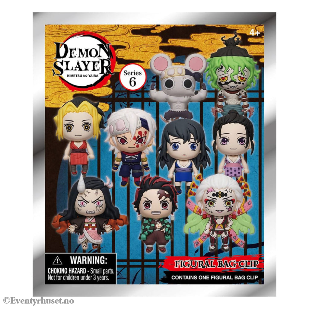 Demon Slayer: Kimetsu no Yaiba 3D PVC Bag Clips Series 6 Display (24) Fashion & Accessories