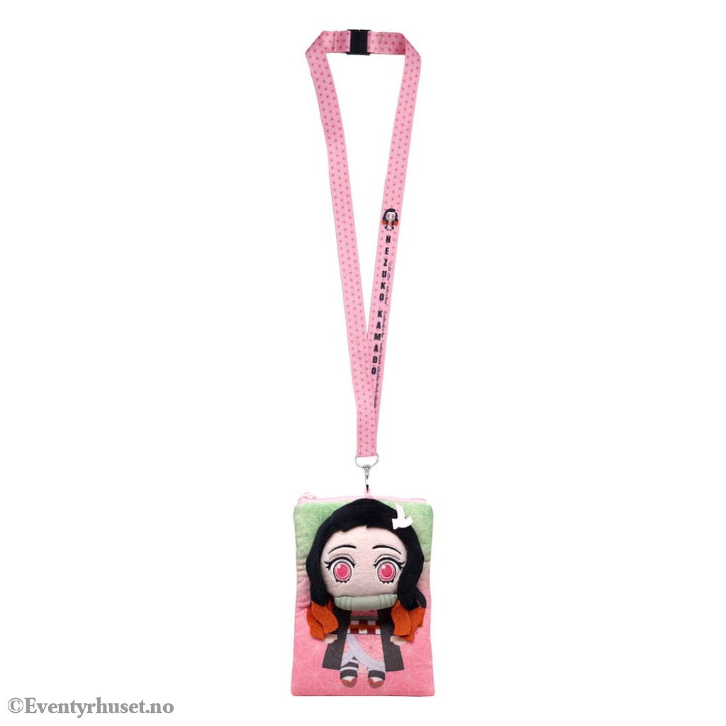 Demon Slayer: Kimetsu no Yaiba Lanyard Nezuko Deluxe with Pouch Card Holder Fashion & Accessories