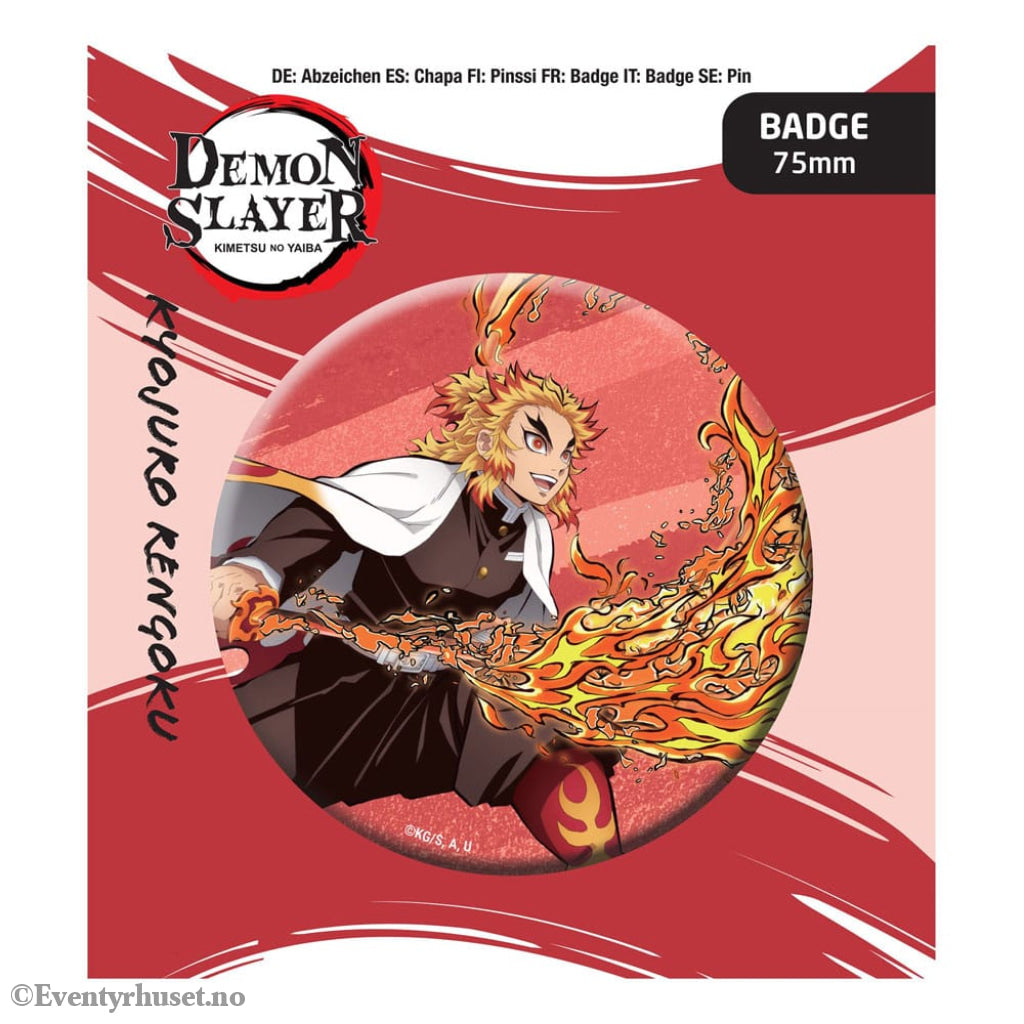 Demon Slayer: Kimetsu no Yaiba Pin Badge Kyojuro Rengoku Manga & Anime