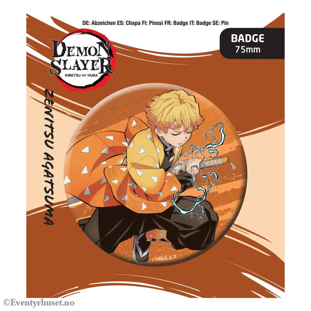 Demon Slayer: Kimetsu no Yaiba Pin Badge Zenitsu Agatsuma Manga & Anime