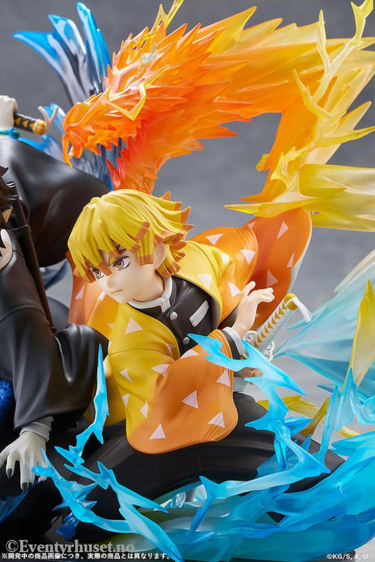 Demon Slayer: Kimetsu no Yaiba PVC Statue Zenitsu Agatsuma & Kaigaku 15 cm Manga & Anime