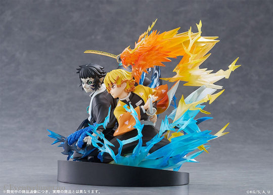 Demon Slayer: Kimetsu no Yaiba PVC Statue Zenitsu Agatsuma & Kaigaku 15 cm Manga & Anime