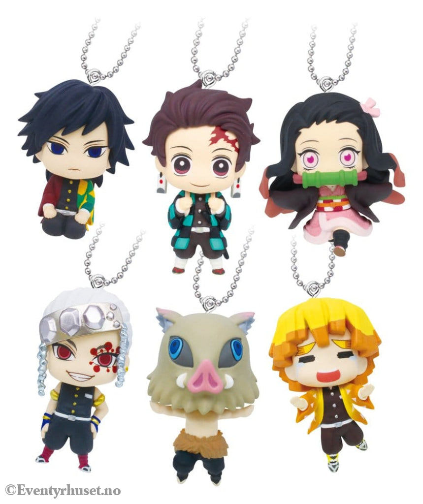 Demon Slayer: Kimetsu no Yaiba Swing Danglers Keychains 3 cm Mystery Capsule Display (12) Fashion & Accessories