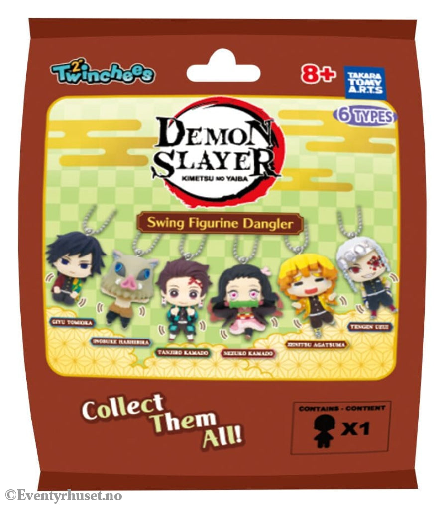 Demon Slayer: Kimetsu no Yaiba Swing Danglers Keychains 3 cm Mystery Capsule Display (12) Fashion & Accessories