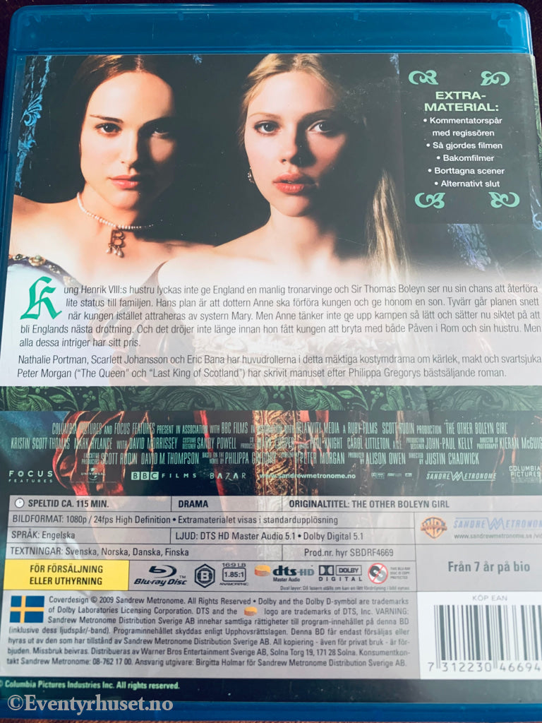 Den Andra Systern Boleyn. Blu-Ray. Blu-Ray Disc