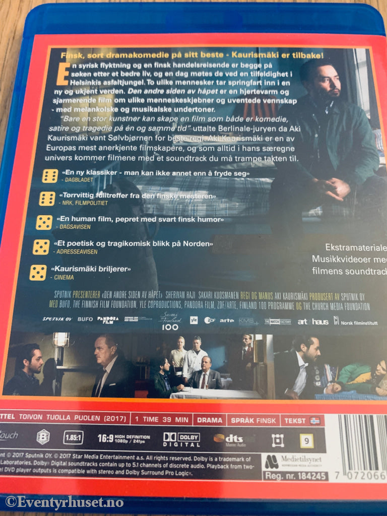 Den andre siden av håpet (The Other Side of Hope) (2017). Blu-Ray.