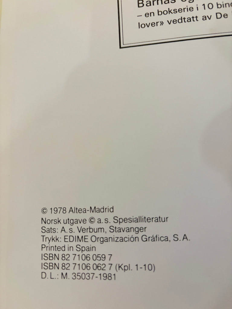 Den barnløse dalen. Bok.