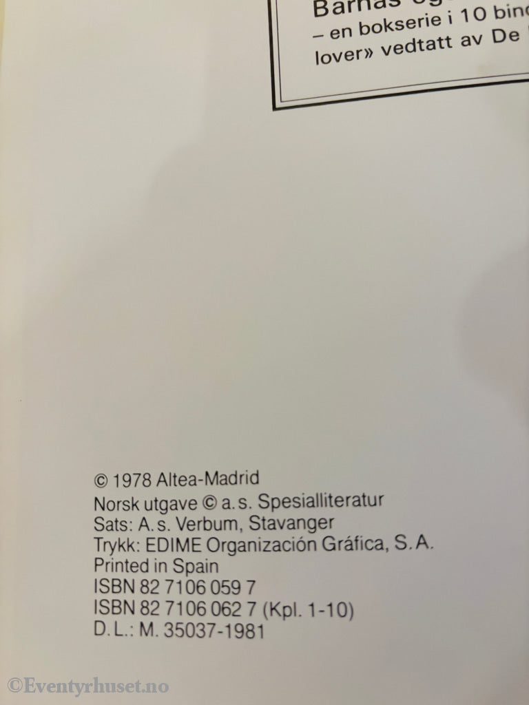 Den barnløse dalen. Bok.