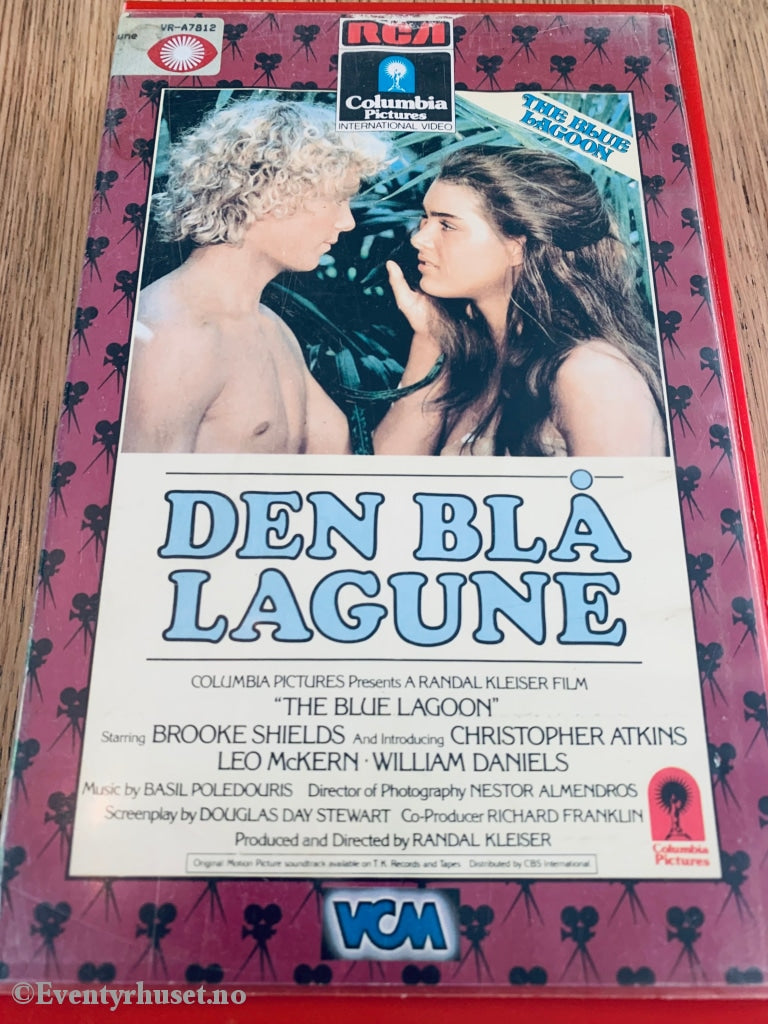 Den Blå Lagune. 1980. Vhs Big Box.