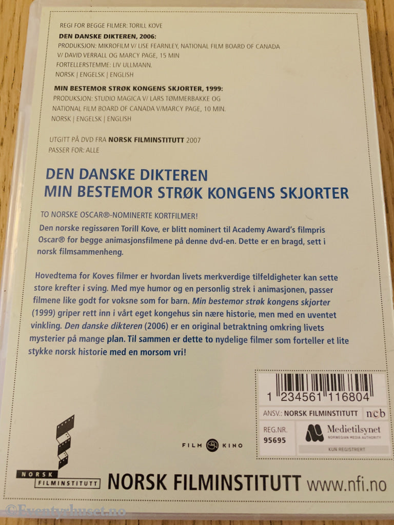 Den Danske Dikteren / Min Bestemor Strøk Kongens Skjorter. 2006/1999. Dvd. Dvd