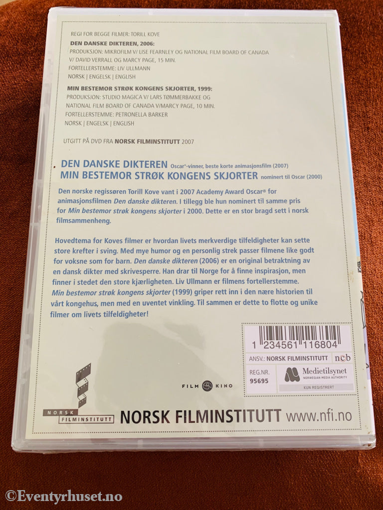 Den Danske Dikteren / Min Bestemor Strøk Kongens Skjorter. 2006/1999. Dvd. Ny I Plast! Dvd