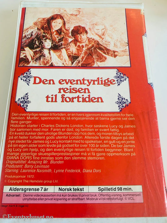 Den Eventyrlige Reisen Til Fortiden. 1972. Vhs Big Box. Box