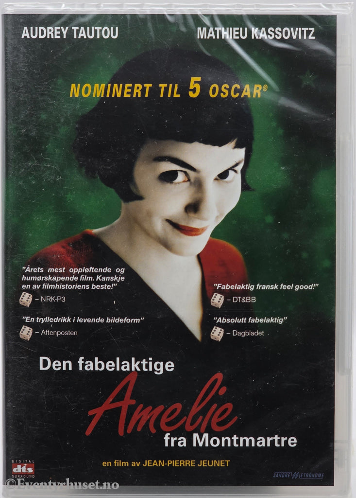 Den fabelaktige Amélie fra Montmartre (2001). DVD. Ny i plast!