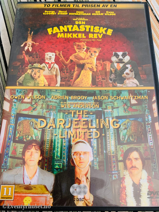 Den Fantastiske Mikkel Rev + The Darjeeling Limited. Dvd. Dvd