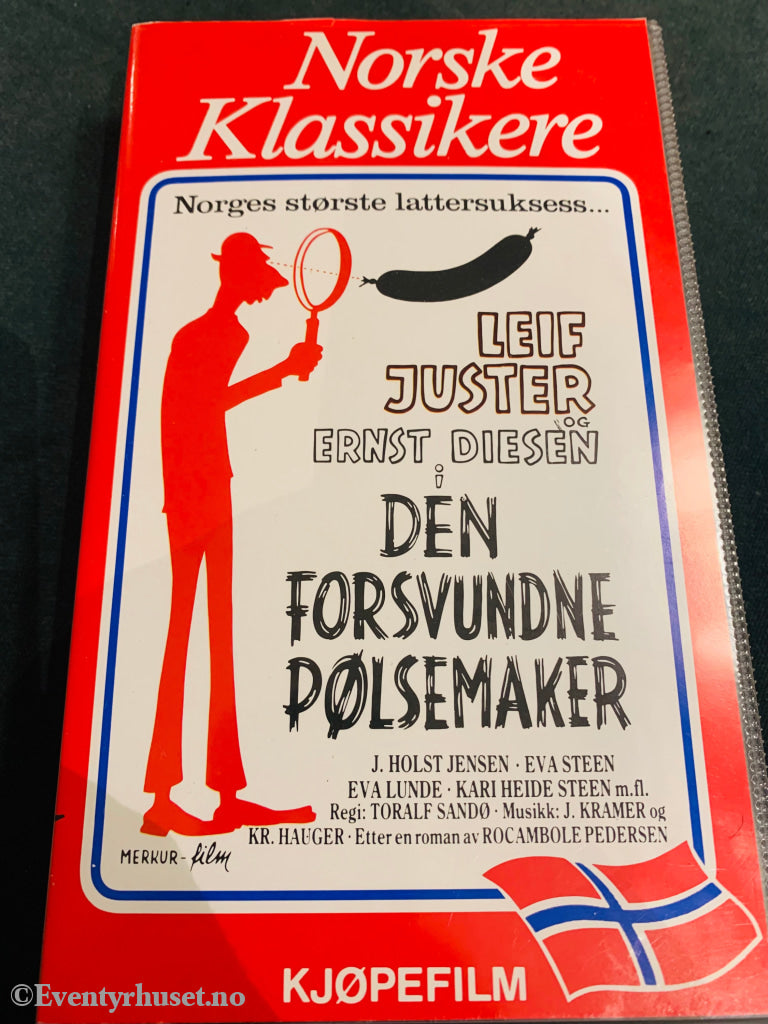 Den Forsvundne Pølsemaker (Norske Klassikere). 1941. Vhs. Vhs