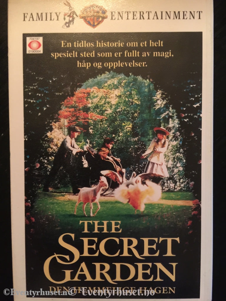 Den Hemmelige Hagen (The Secret Garden). 1993. Vhs. Ny I Plast! Vhs