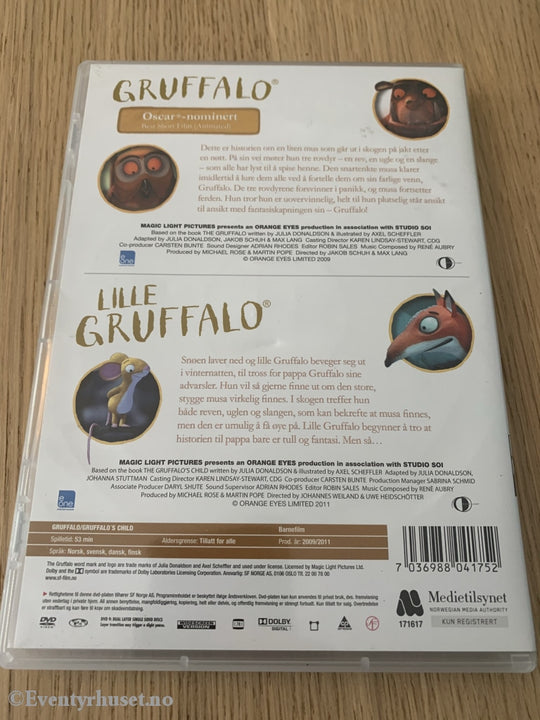 Den Komplette Gruffalo-Samlingen. Dvd. Dvd