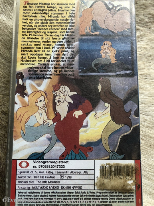 Den Lille Havfruen. 1998. Vhs. Vhs