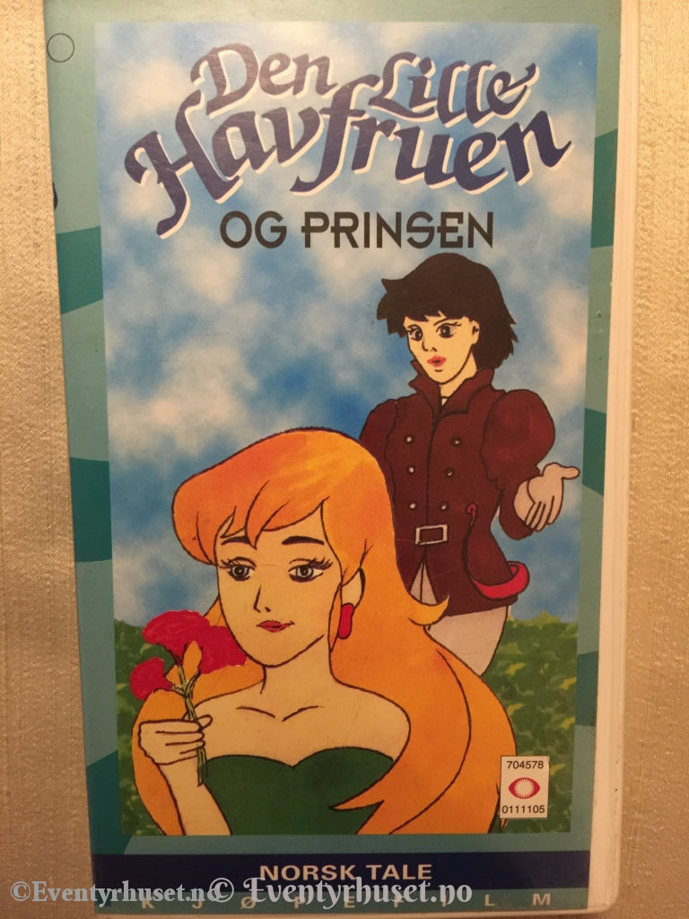 Den Lille Havfruen Og Prinsen. Vhs. Vhs