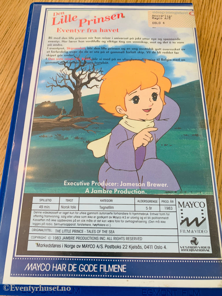 Den Lille Prinsen. Eventyr fra havet. 1983. VHS Big Box. VHS Big Box