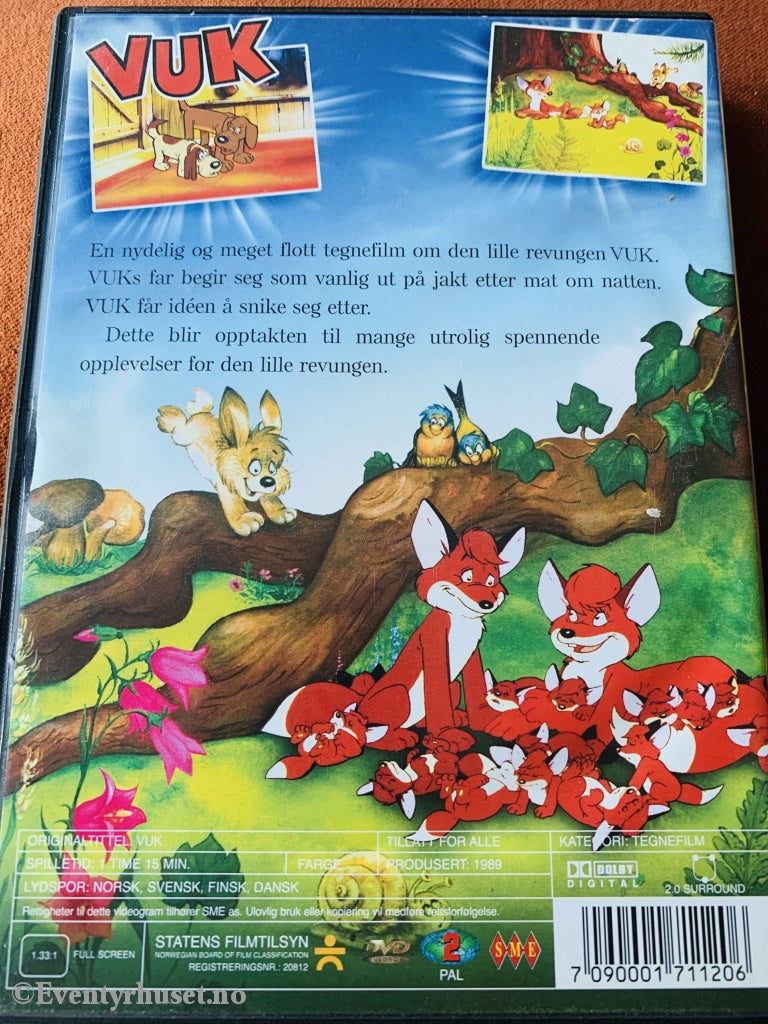 Den Lille Reveungen Vuk. 1989. Dvd. Dvd