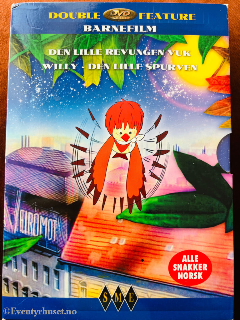 Den Lille Reveungen Vuk / Willy Den Spurven. 1982/1989. Dvd Samleboks.