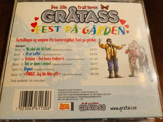 Den Lille Traktoren Gråtass - Fest På Gården. Cd. Cd