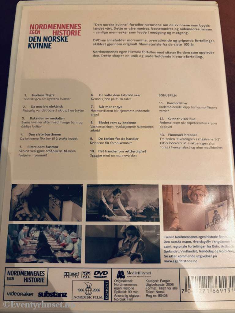 Den norske kvinne. DVD.