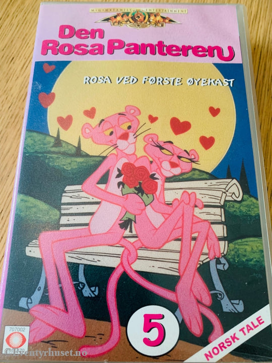 Den Rosa Panteren 5. Ved Første Øyekast. Vhs. Vhs