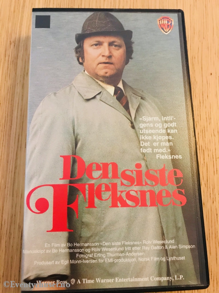 Den Siste Fleksnes. 1974. Vhs. Vhs