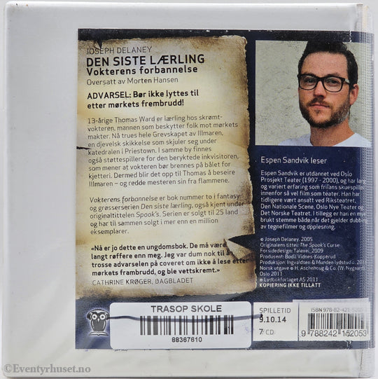 Den siste lærling: Vokterens forbannelse – Joseph Delaney. Lydbok på CD.