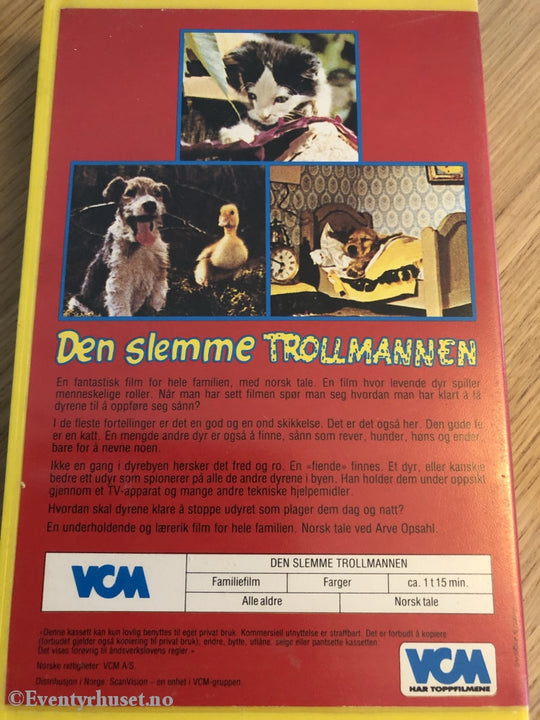 Den Slemme Trollmannen. Norsk Tale Ved Arve Opsahl. Vhs Big Box.