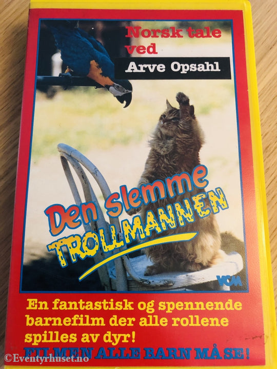 Den Slemme Trollmannen. Norsk Tale Ved Arve Opsahl. Vhs Big Box.