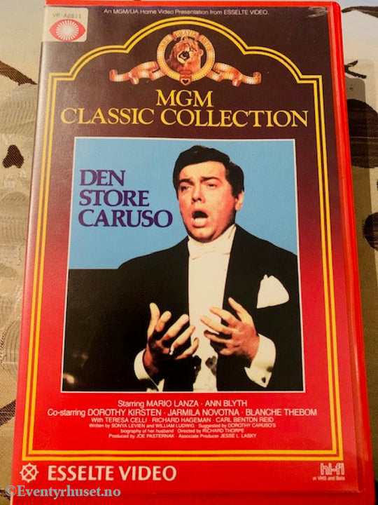 Den Store Caruso. 1951. Vhs Big Box. Box