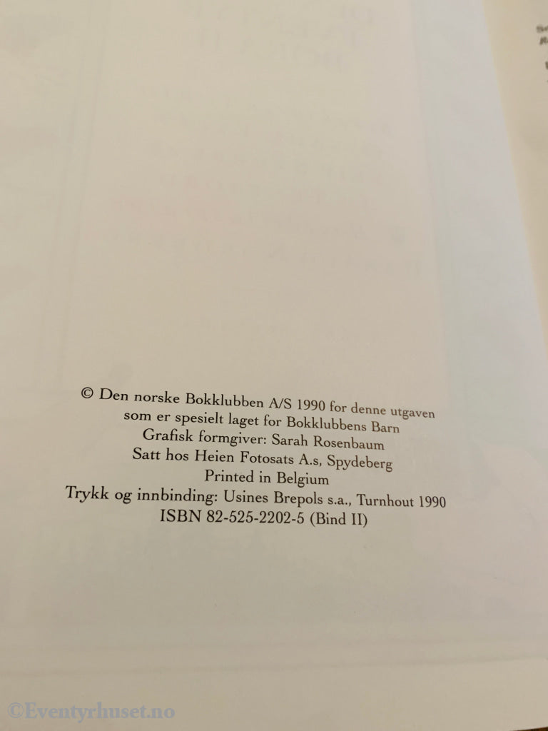 Den Store Eventyrboka Ii. 1990. Førsteutgave! Eventyrbok