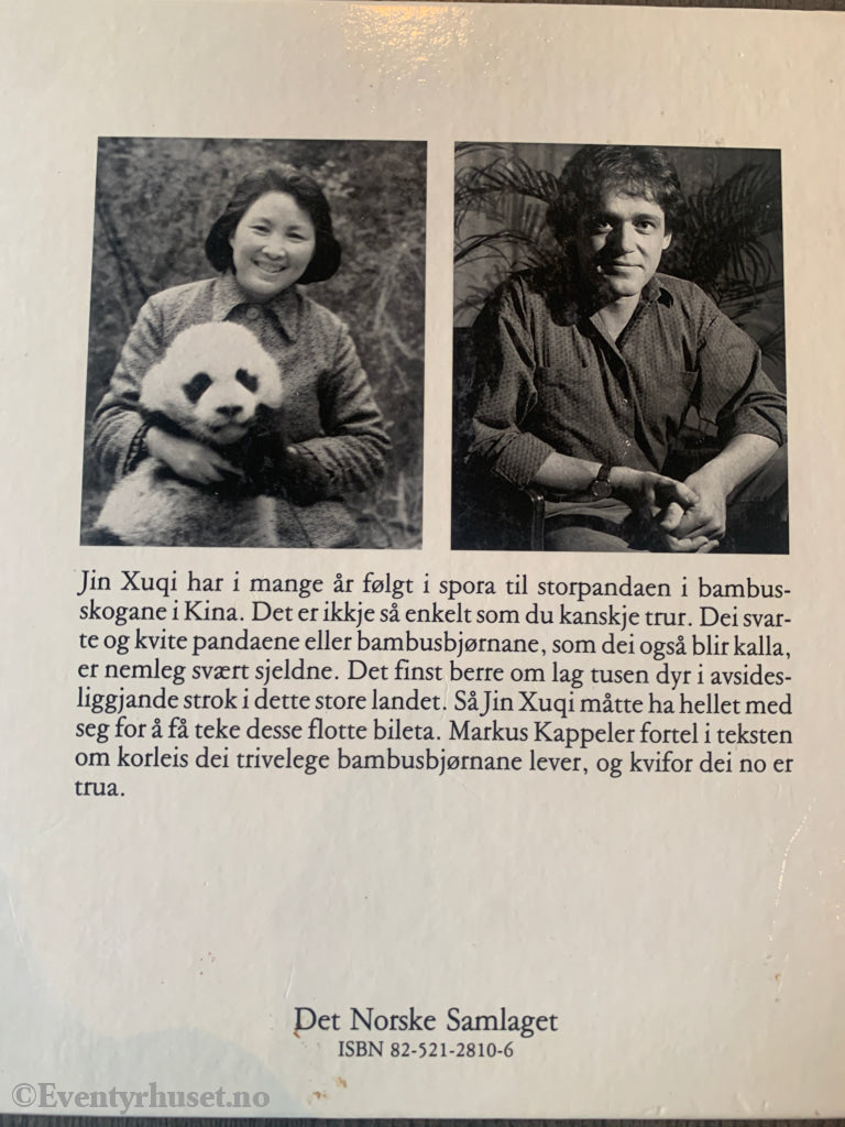 Den store pandaen. 1986. Bok. Fortelling