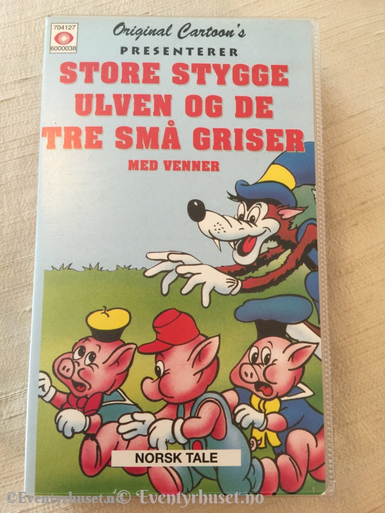 Den Store Stygge Ulven Og De Tre Små Griser. 1956. Vhs. Vhs