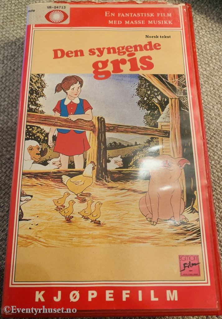 Den Syngende Gris. Vhs. Vhs
