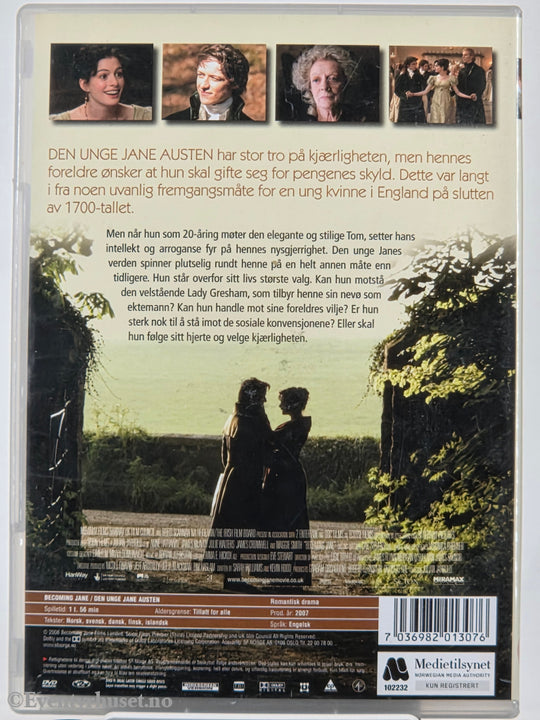 Den unge Jane Austen (Becoming Jane) (2007). DVD. Walt Disney Home Video