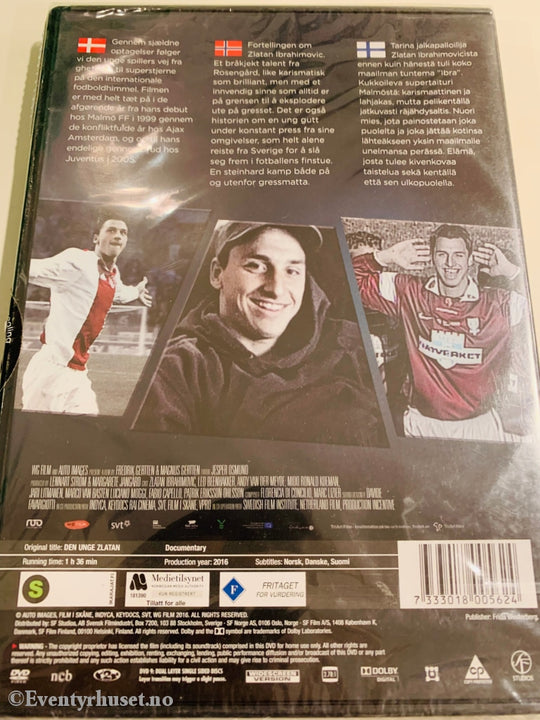 Den Unge Zlatan. 2016 Dvd. Ny I Plast! Dvd