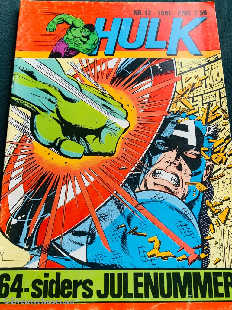 Den Utrolige Hulk. 1981/12. Tegneserieblad