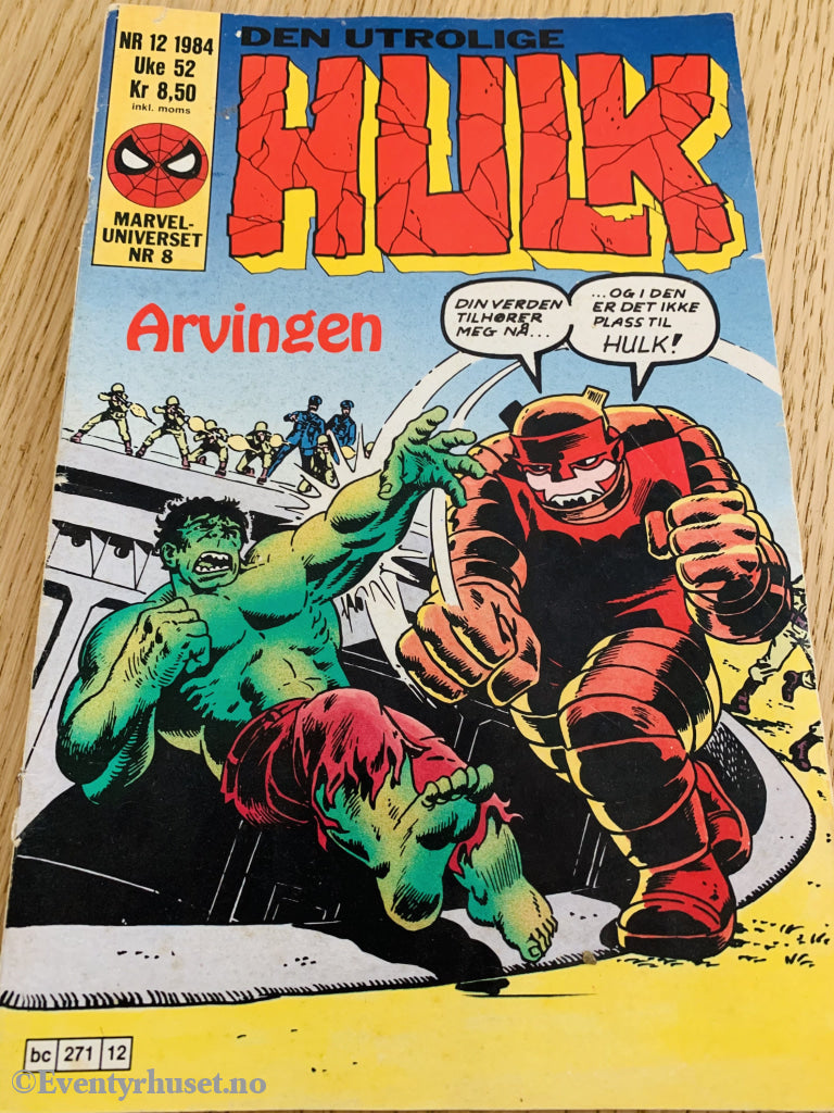 Den Utrolige Hulk. 1984/12. Tegneserieblad