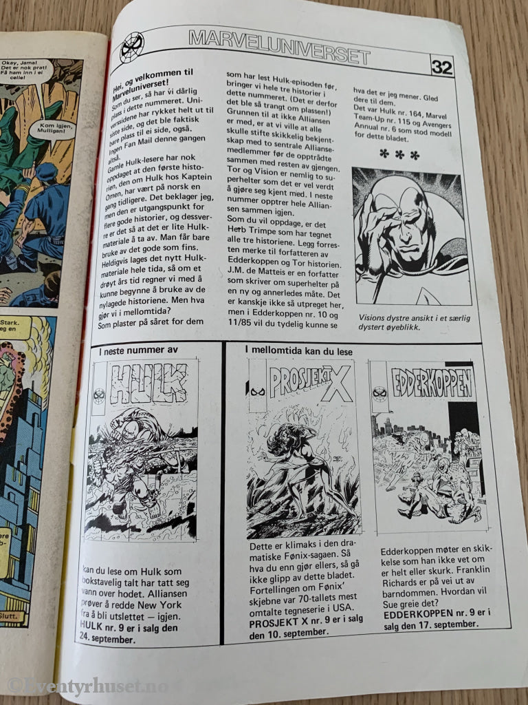 Hulk Nr. 8 - 1985. Tegneserieblad