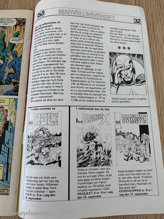 Hulk Nr. 8 - 1985. Tegneserieblad