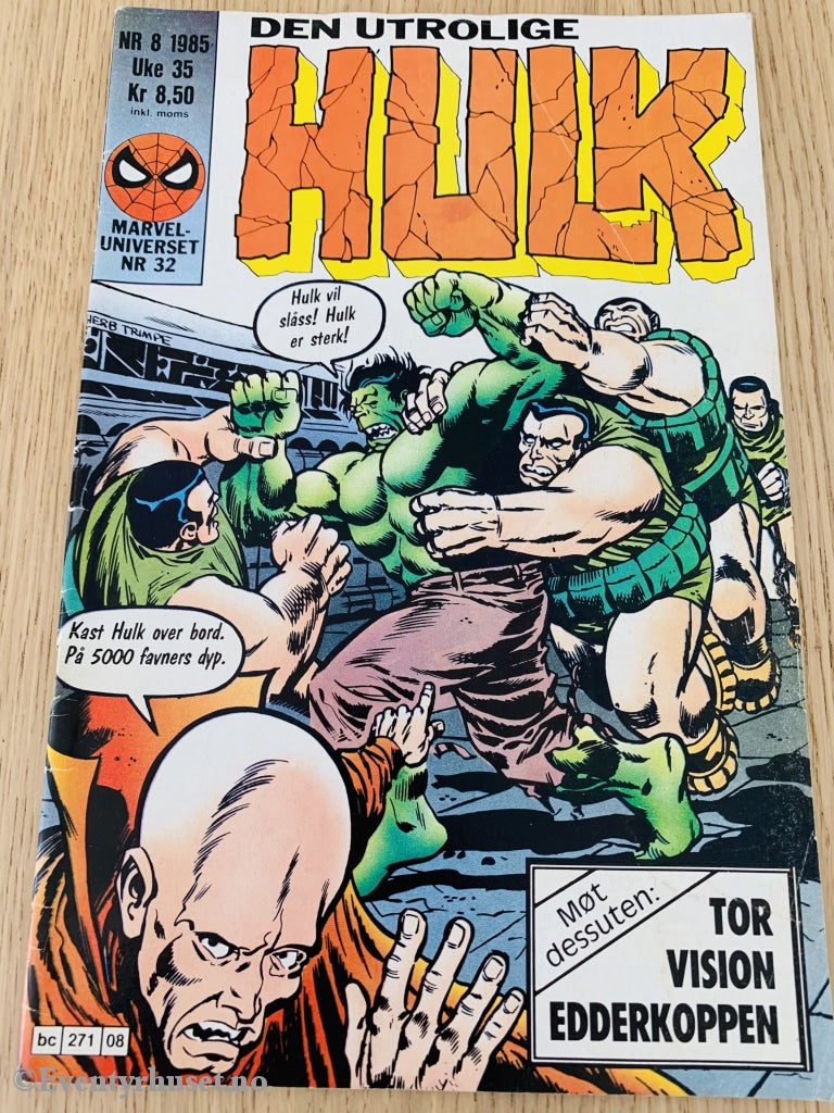 Hulk Nr. 8 - 1985. Tegneserieblad