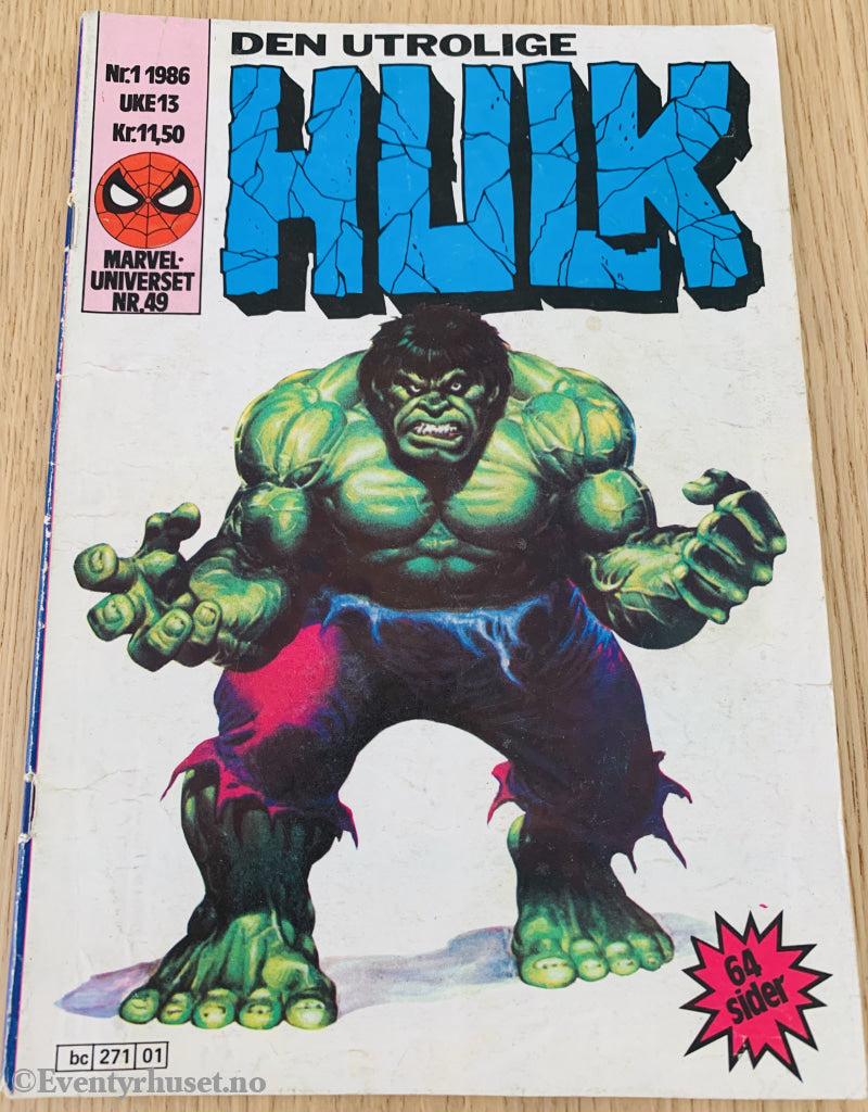 Hulk Nr. 7 - 1985. Tegneserieblad