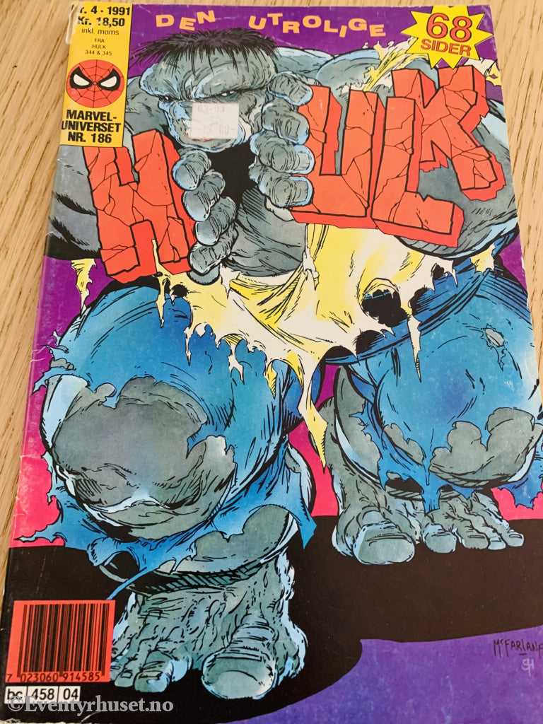 Den Utrolige Hulk. 1991/04. Tegneserieblad