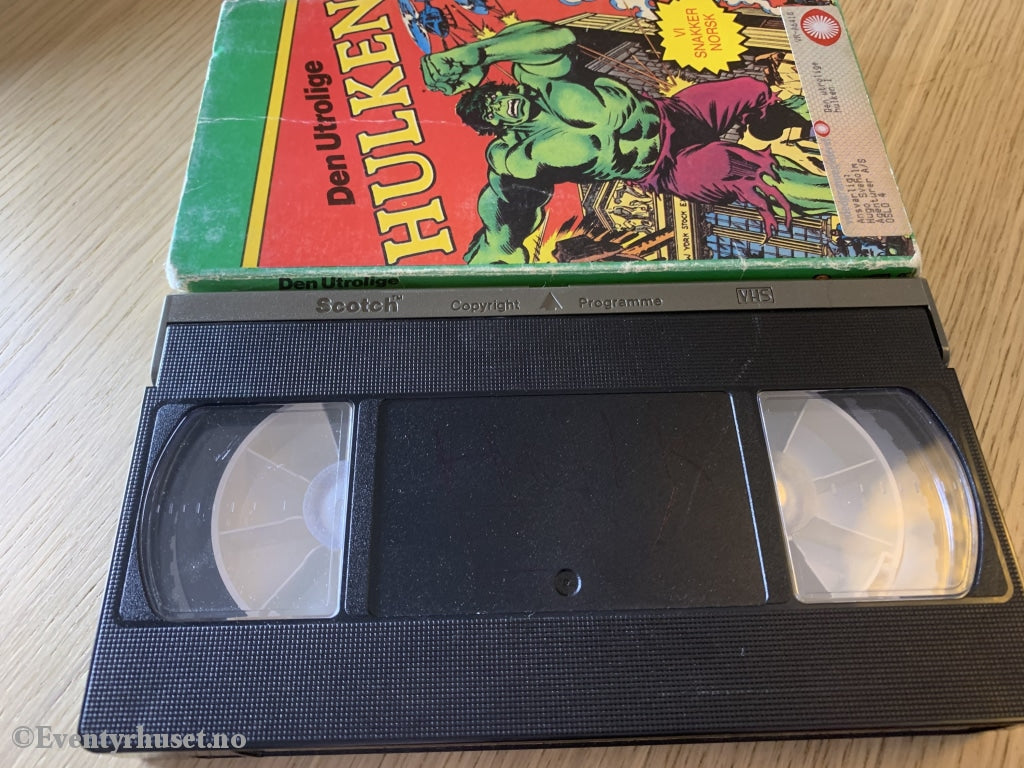Den Utrolige Hulken. 1988. Vhs Slipcase.