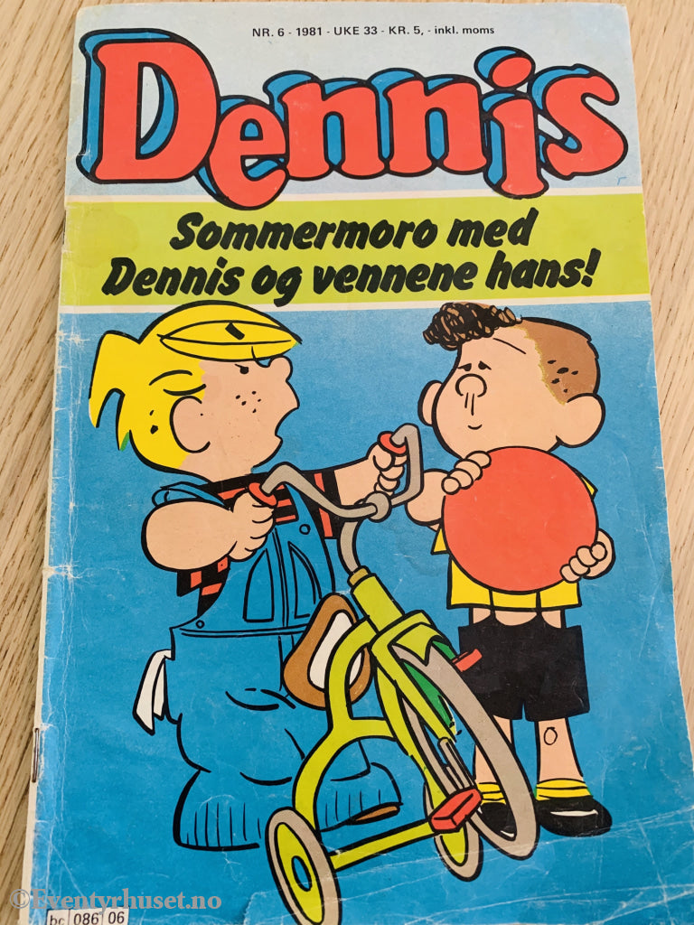 Dennis. 6/1981. Tegneserieblad