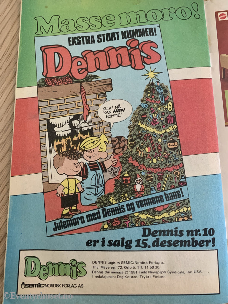 Dennis. 9/1981. Tegneserieblad